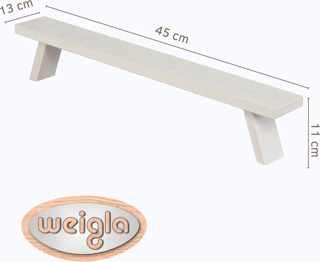 Weigla Fensterbank Weiß Buchenholz 45cm - Bild 3