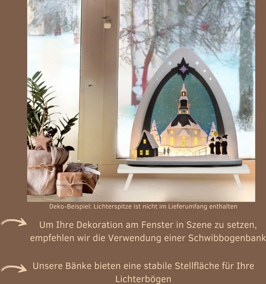Weigla Fensterbank Weiß Buchenholz 45cm - Bild 4