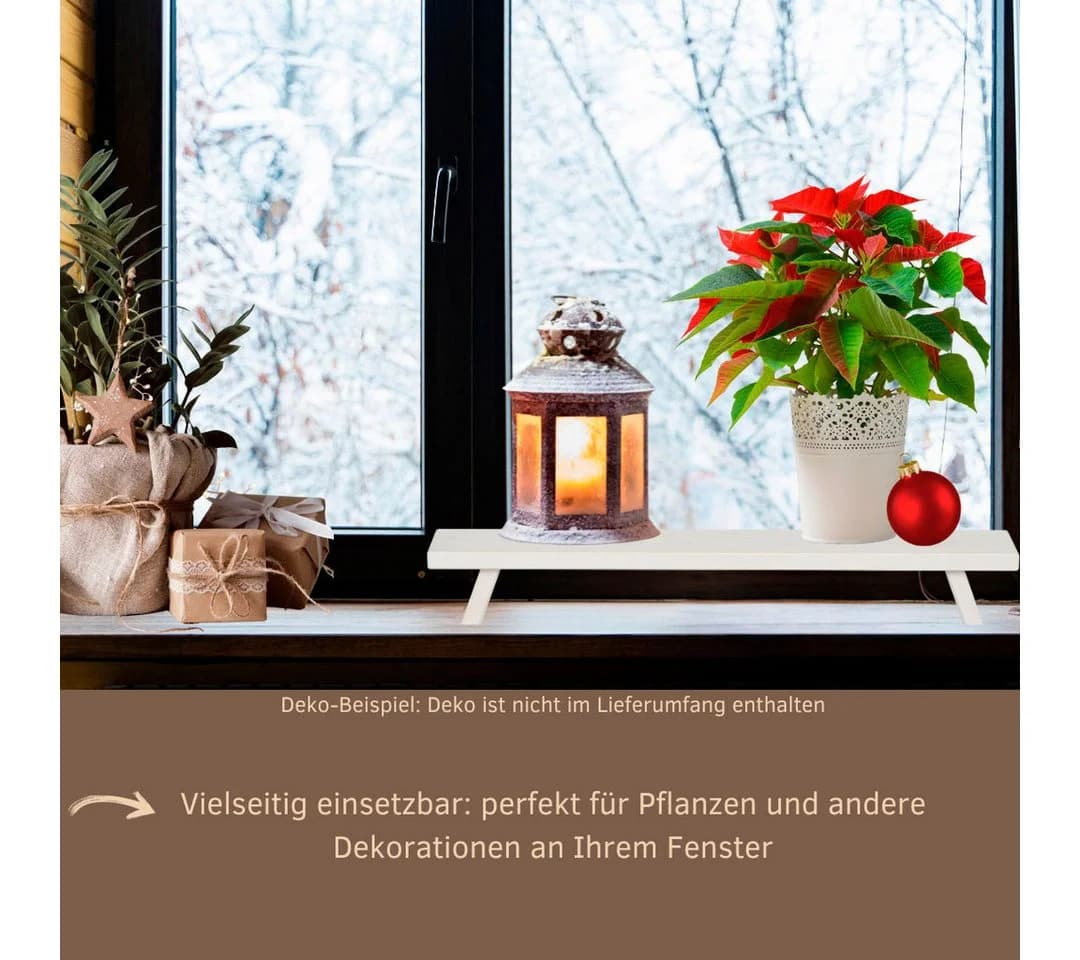 Weigla Fensterbank Weiß Buchenholz 45cm - Bild 5