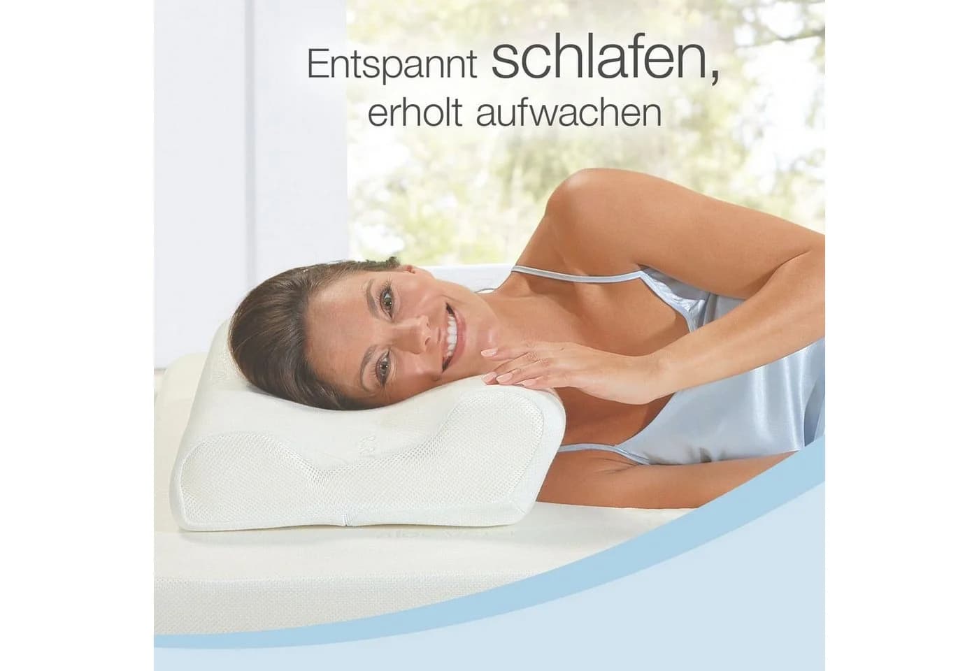 Bestschlaf Seitenschläfer-Kopfkissen mit Aloe Vera 3D Bezug - Bild 2