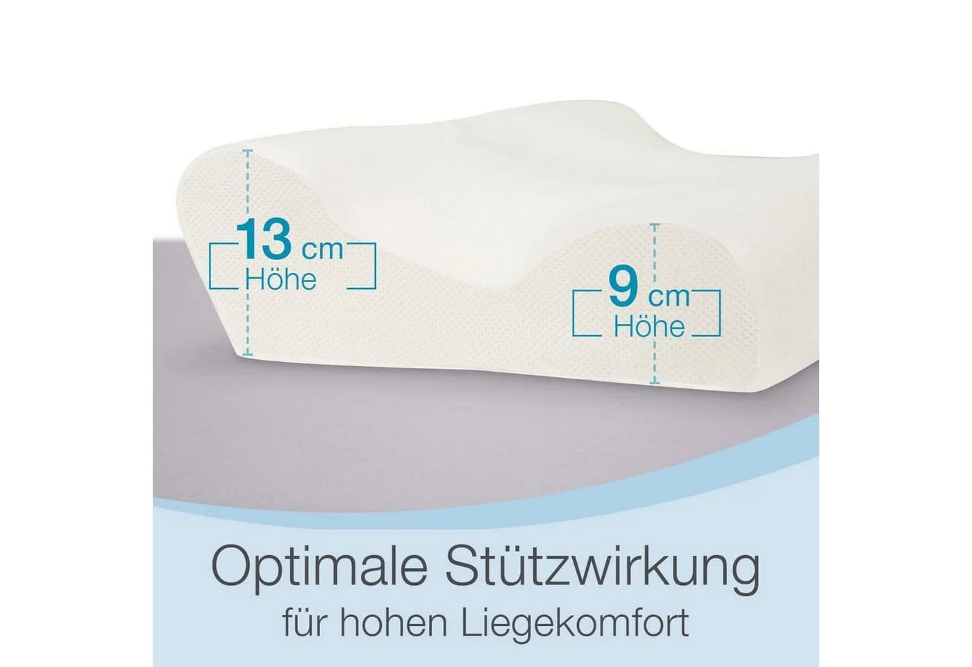 Bestschlaf Seitenschläfer-Kopfkissen mit Aloe Vera 3D Bezug - Bild 4