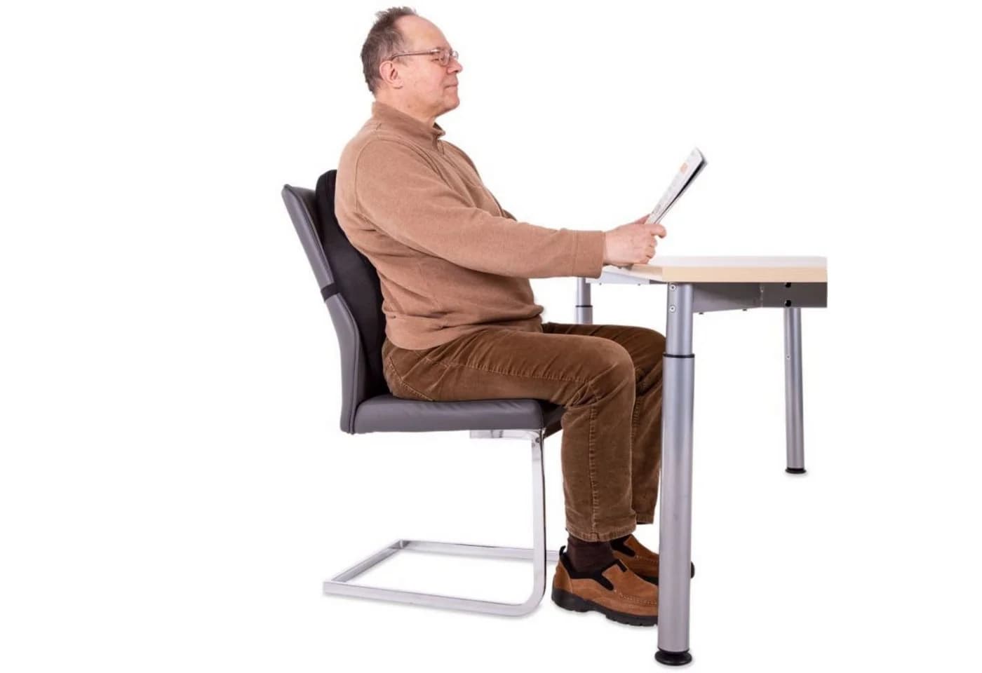 ELONEO Rückenkissen Ergonomisch Atmungsaktiv Mesh-Bezug - Bild 3