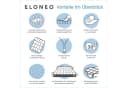 ELONEO Gel Topper Memory Schaum Allergikergeeignet Rutschsicher Bild 5