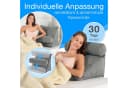 ELONEO Rückenkissen mit Nackenrolle Grau für Bett & Sofa Bild 3