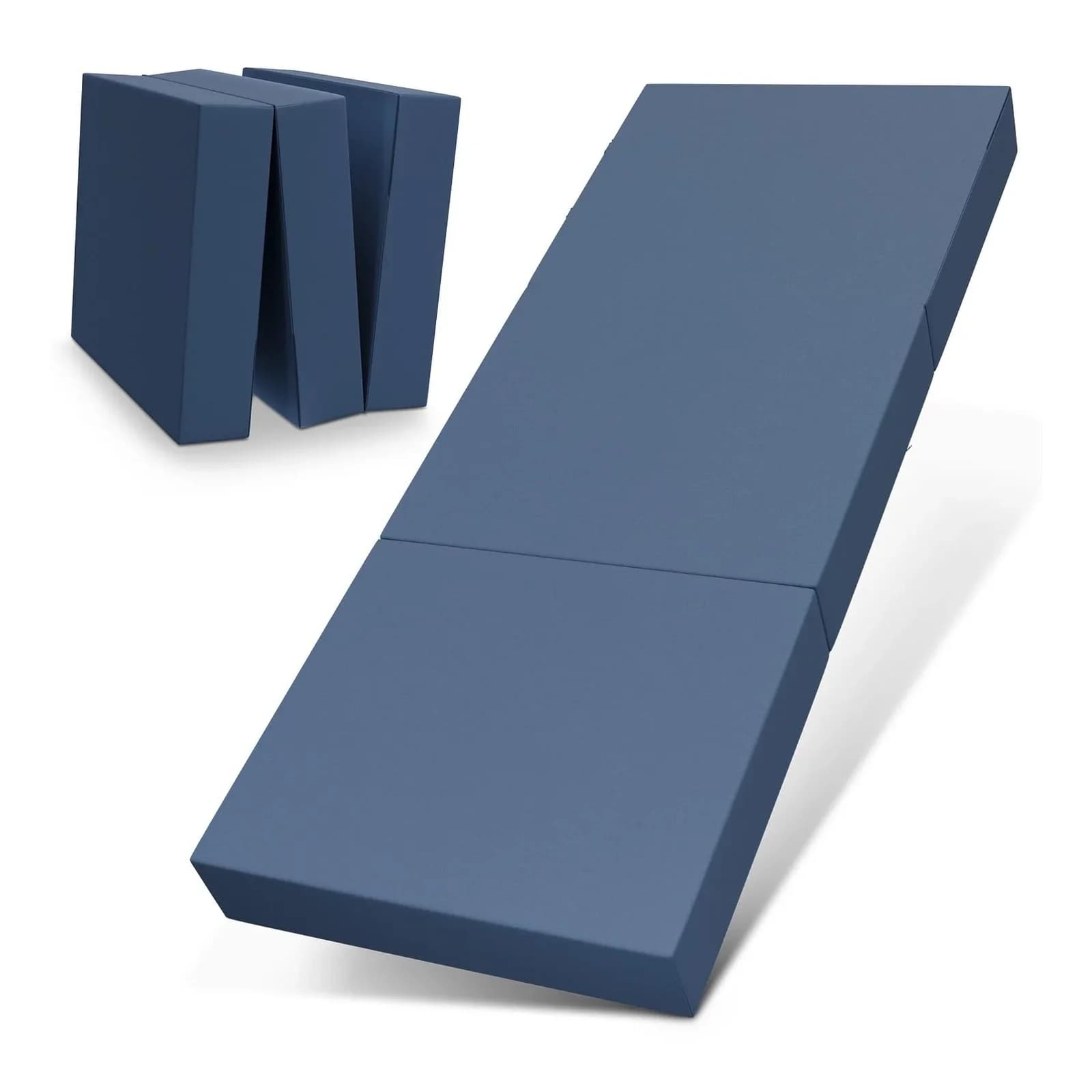 ELONEO Klappmatratze 3-teilig Gästematratze Blau 15 cm