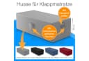 Husse für Klappmatratze Gästematratze 160x195x15 grau Bild 1