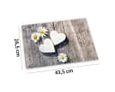 matches21 HOME & HOBBY Platzset 4er Set Landhaus-Stil Blumen & Holz-Optik Bild 4