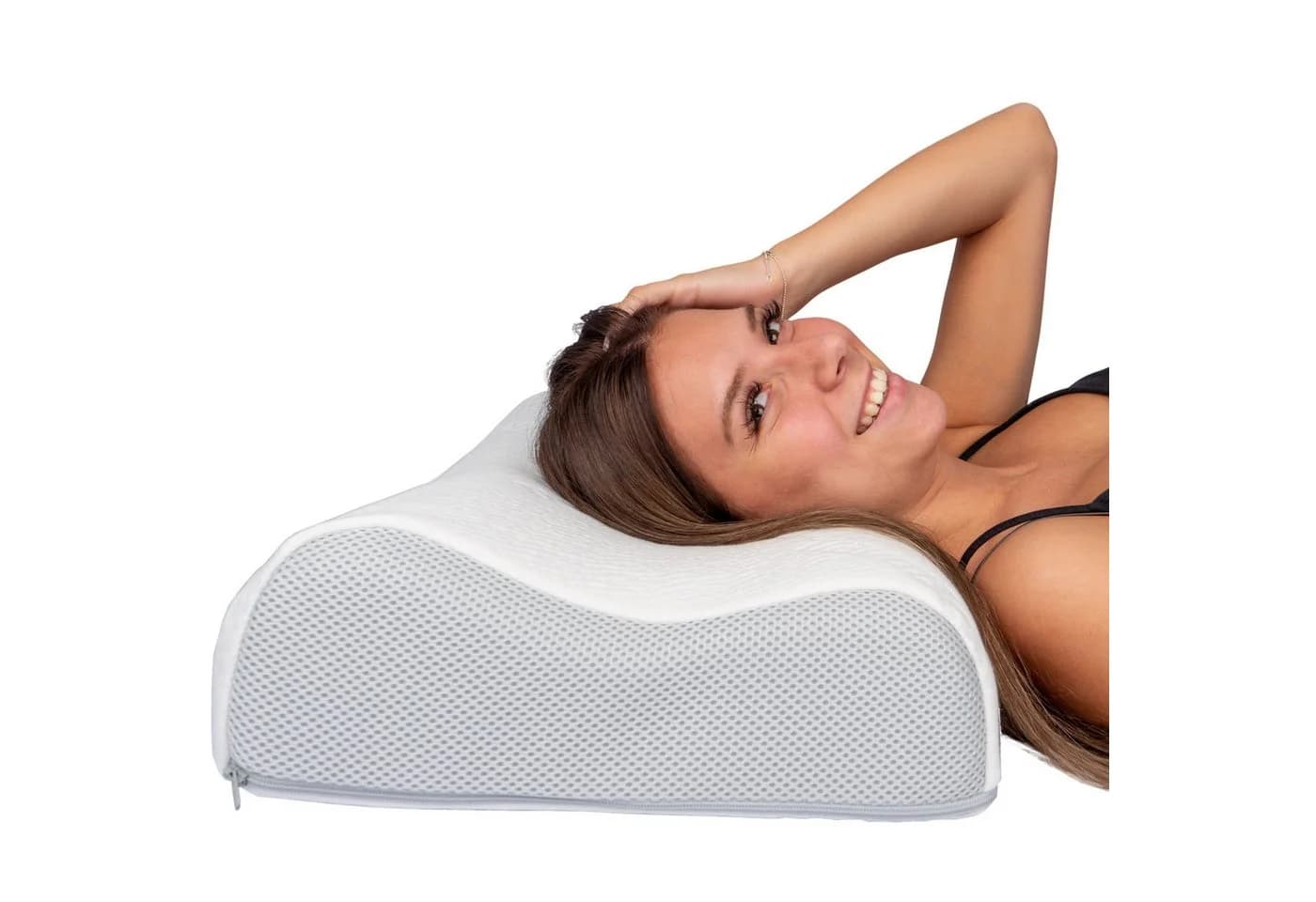 Traumschloss Nackenstützkissen Exclusiv, Gelschaum, Polyester, Soft-Touch Feeling