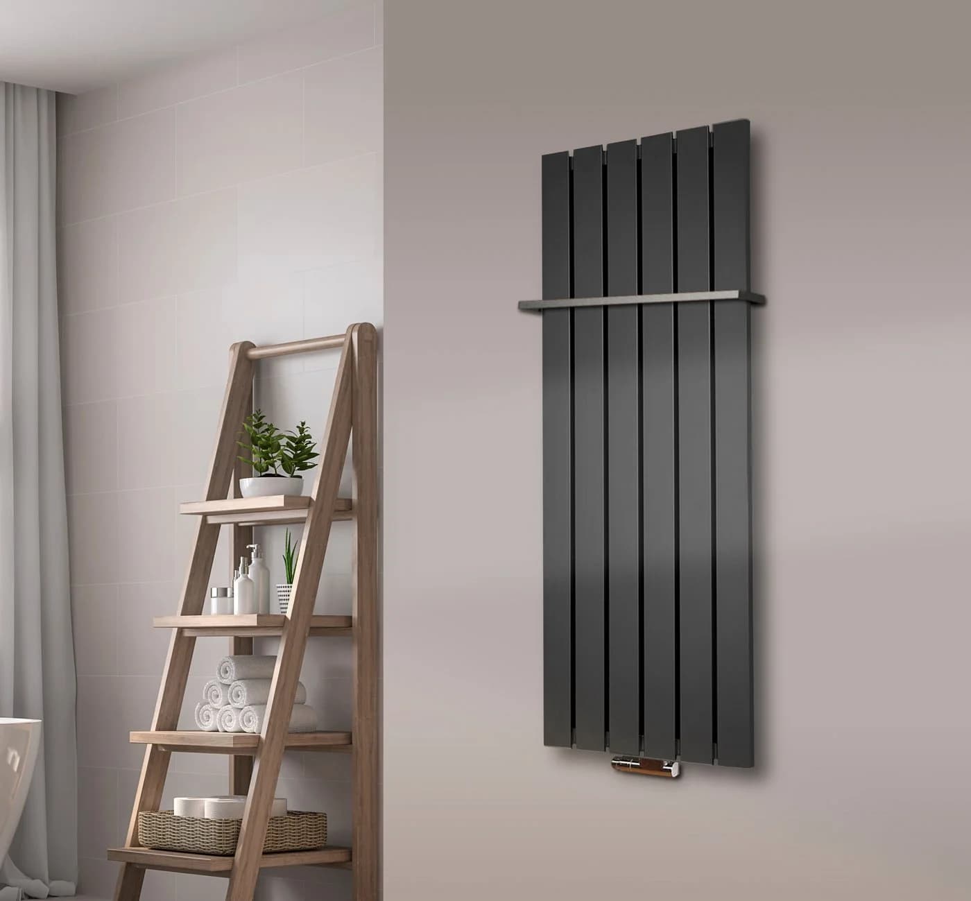 Szagato Badheizkörper Design Peking 2 120x47cm 799 Watt anthrazit - Bild 2