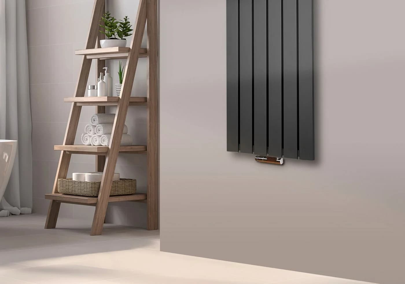 Szagato Badheizkörper Design Peking 2 120x47cm 799 Watt anthrazit - Bild 4