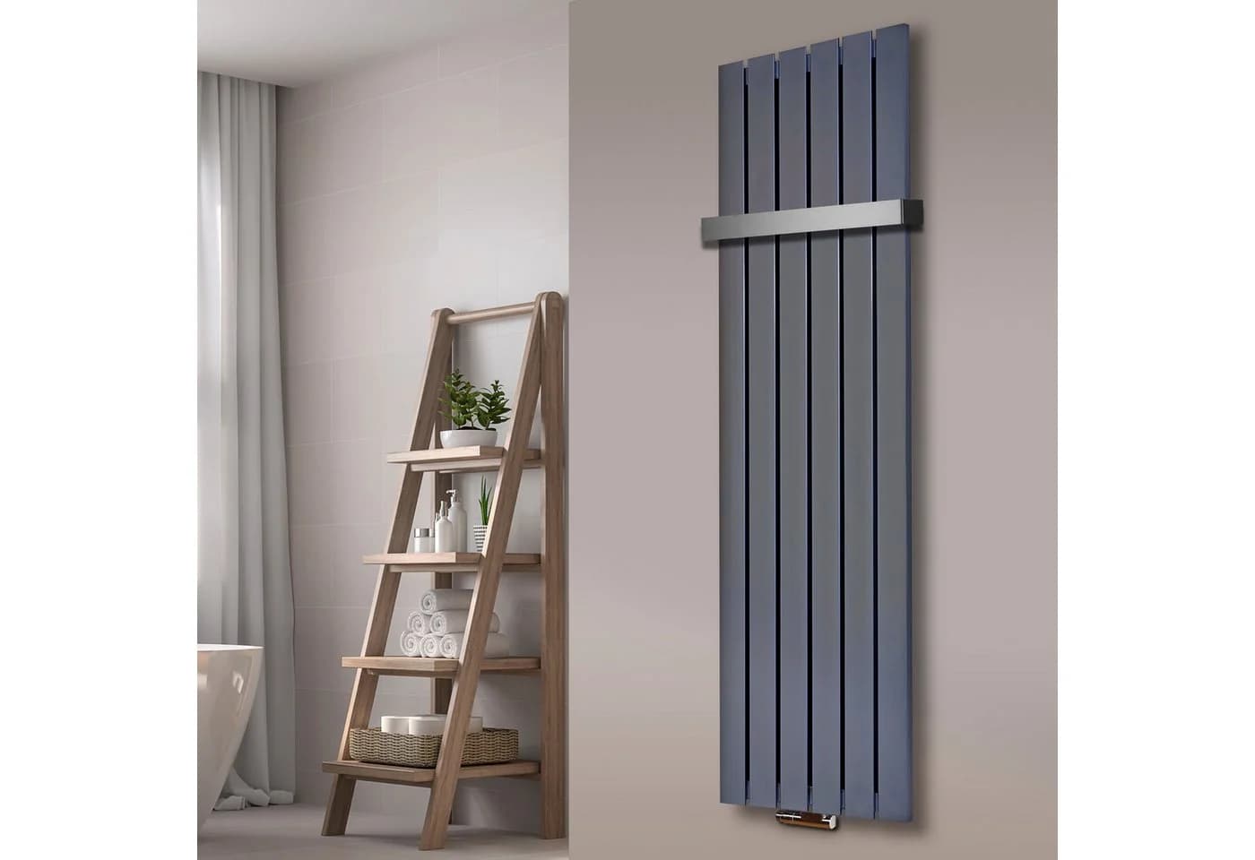 Szagato Badheizkörper Design Peking 3 Edelstahloptik 180x47cm - Bild 2