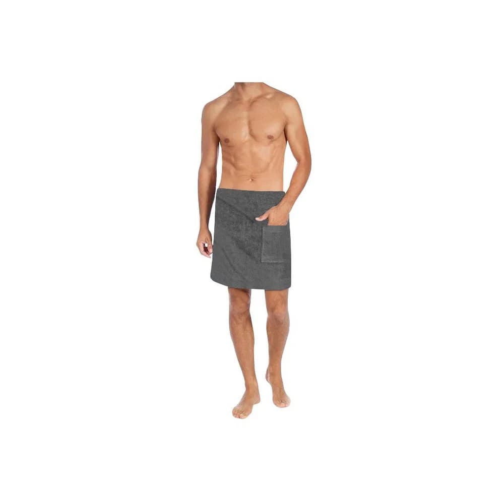 ARLI Saunakilt Saunatuch Herren 50 x 150 cm Anthrazit - Bild 1