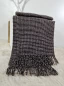 STTS Wohndecke PALMERA Braun-Beige Polyester Wolle Fransen Bild 1