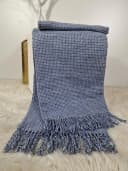 STTS Wohndecke Plaid Kuscheldecke Hellblau-Weiß 140x200 cm Bild 1