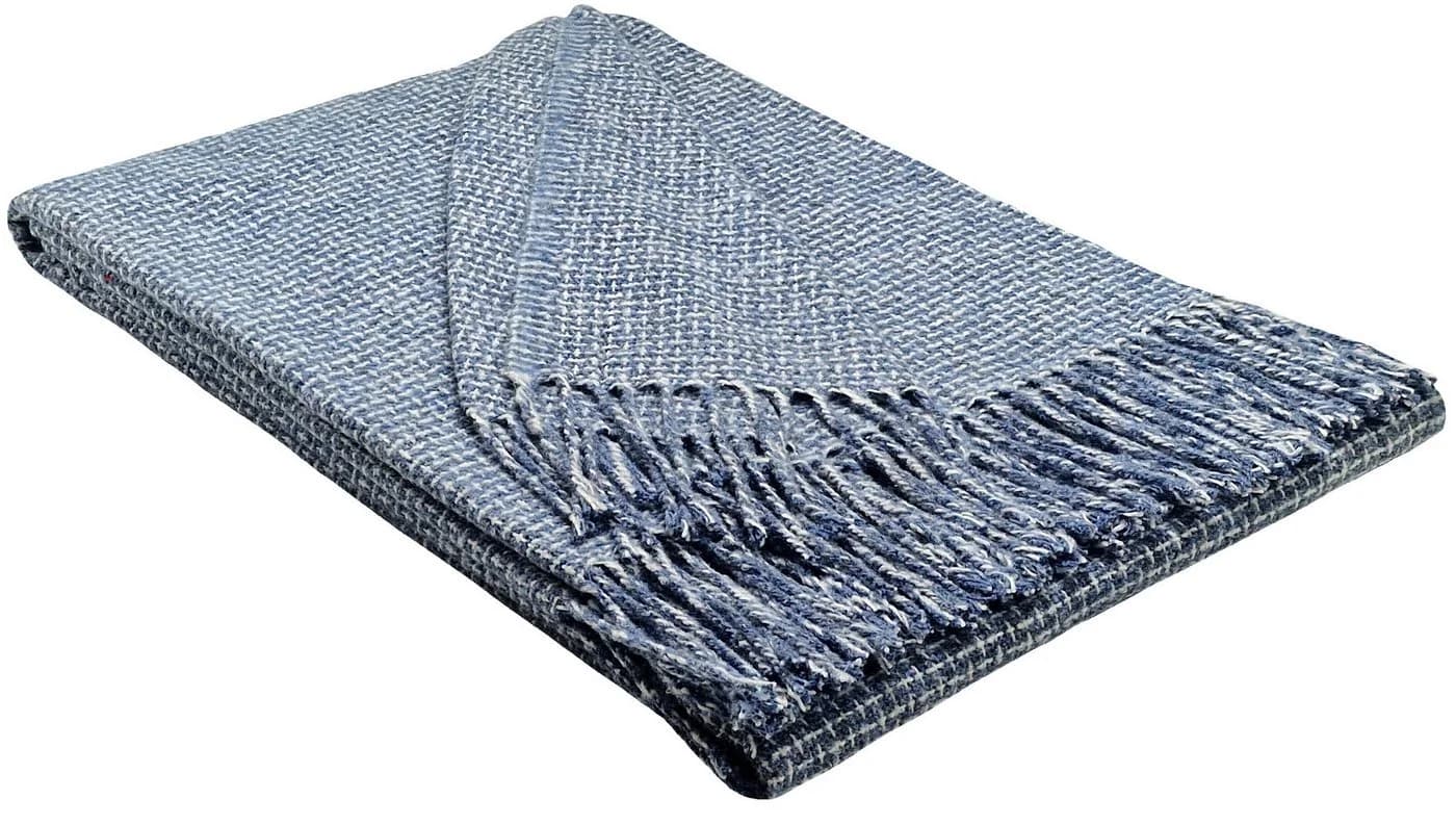 STTS Wohndecke Plaid Kuscheldecke Hellblau-Weiß 140x200 cm - Bild 2