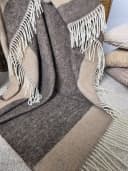 STTS Wolldecke TIROL 100% Schurwolle Beige/Braun Bild 4