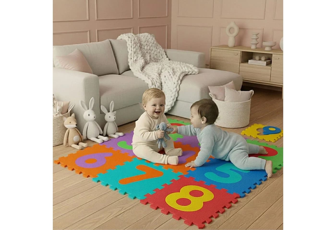 LittleTom Baby Puzzlematte EVA Krabbelmatte Bunt - Bild 3