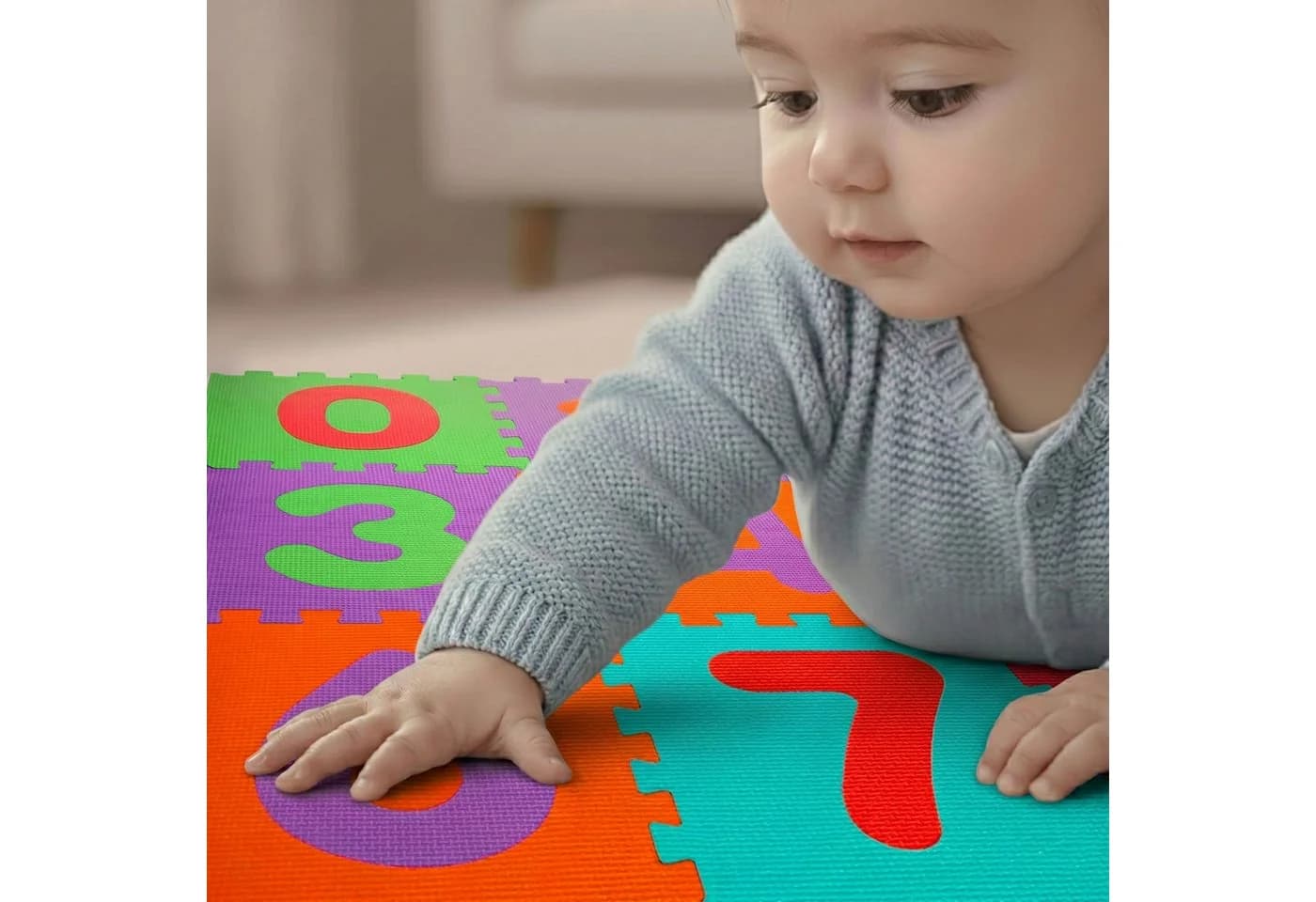 LittleTom Baby Puzzlematte EVA Krabbelmatte Bunt - Bild 4