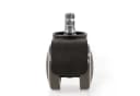 hjh OFFICE Stuhlrolle 5er Pack No-Noise Hartbodenrollen Schwarz Bild 1