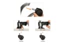 hjh OFFICE Stuhlrollen 5er Pack Hartboden 10mm/50mm Schwarz Bild 1