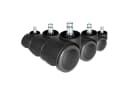 hjh OFFICE Stuhlrollen 5er Pack Hartboden 10mm/50mm Schwarz Bild 5