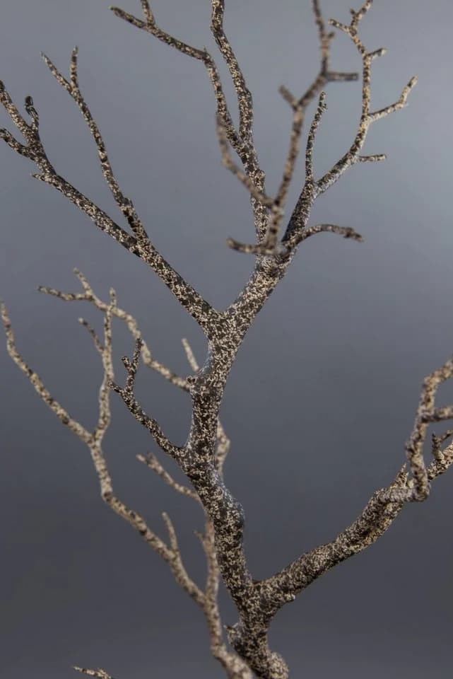 Seidenblumen Roß Kunstzweig Dekoast Braun 70 cm