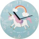 Something Different Wanduhr Regenbogen Einhorn Analog Rund Bild 2