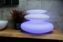 Arnusa Kugelleuchte Flatstones LED-Lampe 16 Farben Dimmfunktion Bild 1