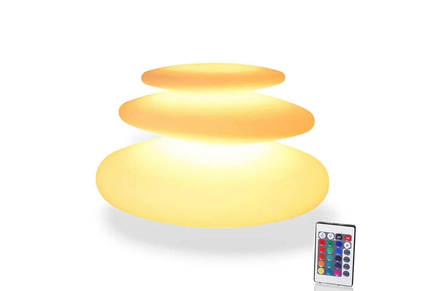 Arnusa Kugelleuchte Flatstones LED-Lampe 16 Farben Dimmfunktion - Bild 2