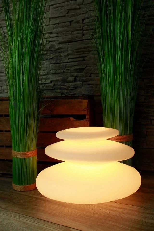 Arnusa Kugelleuchte Flatstones LED-Lampe 16 Farben Dimmfunktion - Bild 3