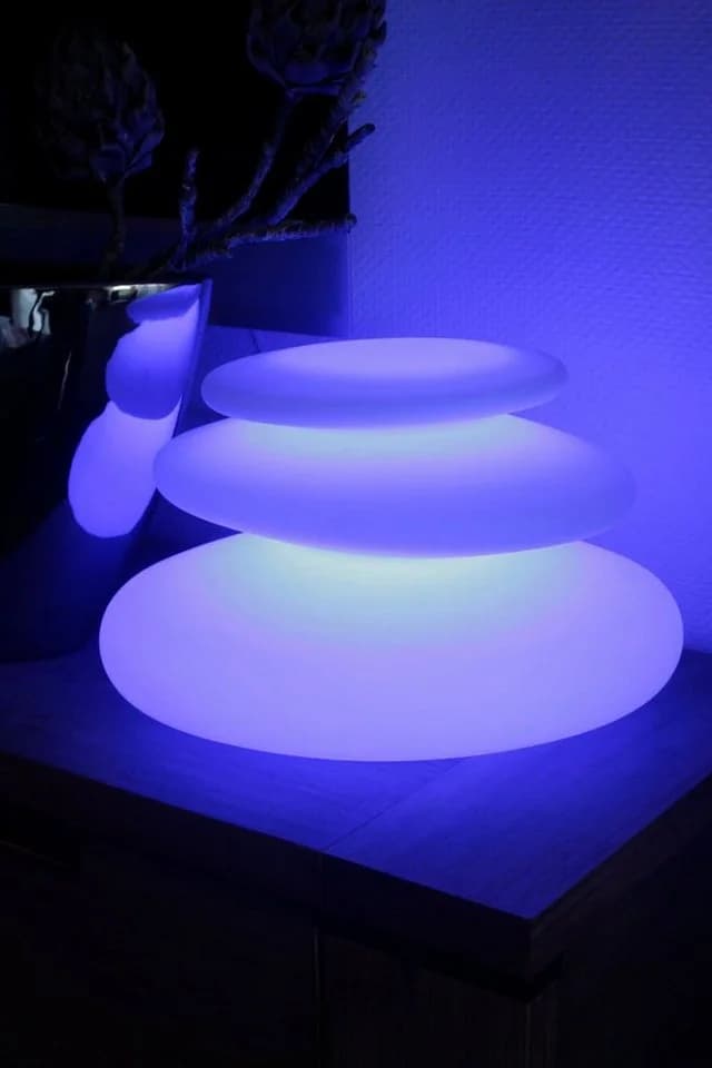 Arnusa Kugelleuchte Flatstones LED-Lampe 16 Farben Dimmfunktion - Bild 4