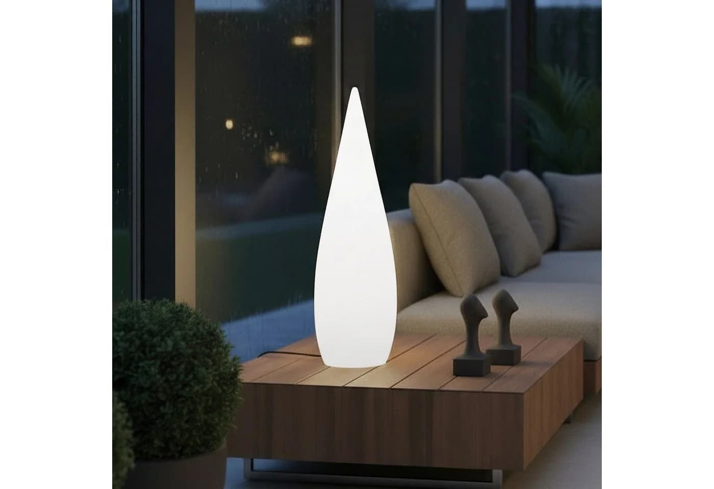 Arnusa LED Stehlampe Moderne Lampe mit Farbwechsel und Fernbedienung RGB Akku kabellos - Bild 2