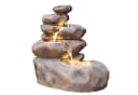 Arnusa Wasserfall Gartenbrunnen SB109 Steinoptik mit LED-Beleuchtung Bild 2