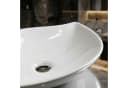 Arnusa Aufsatzwaschbecken Oval Weiß Bild 5