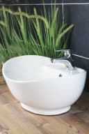 Arnusa Aufsatzwaschbecken Oval Weiß Modernes Design Bild 1