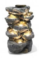 Arnusa Gartenbrunnen BK802 mit LED Beleuchtung - Wetterfest Kunststein Bild 2