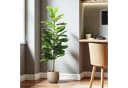 Arnusa Kunstpflanze Ficus Lyrata Real-Touch Grün Bild 5