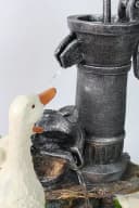 Arnusa Gartenbrunnen Gänse BK821 mit LED-Beleuchtung Braun Bild 1