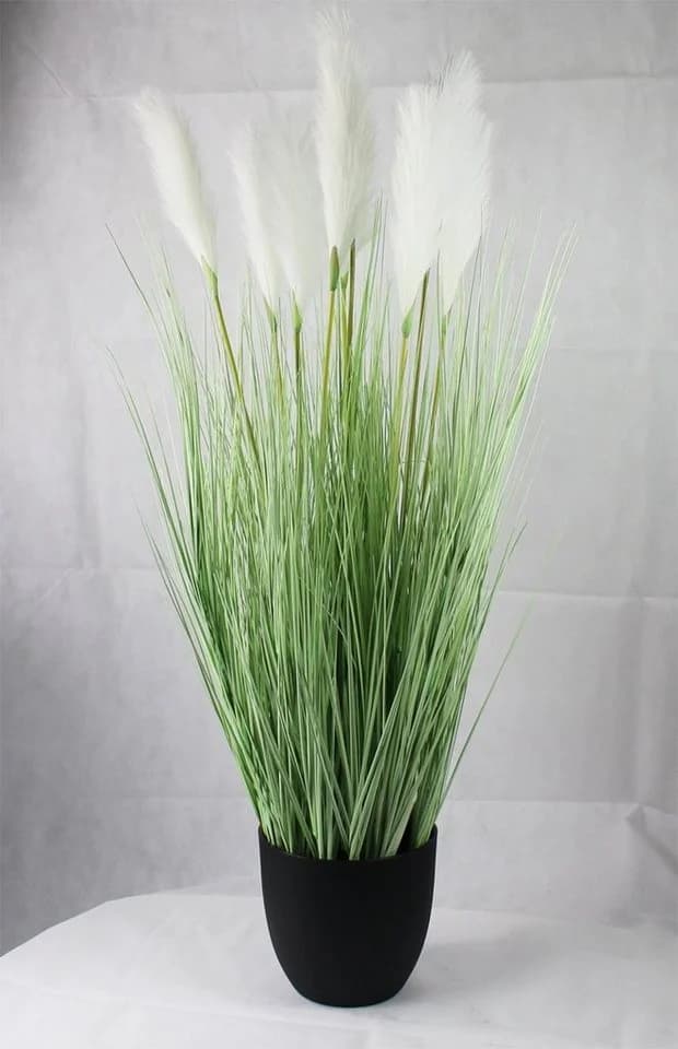 Arnusa Künstliches Pampasgras 120 cm Grün im Topf