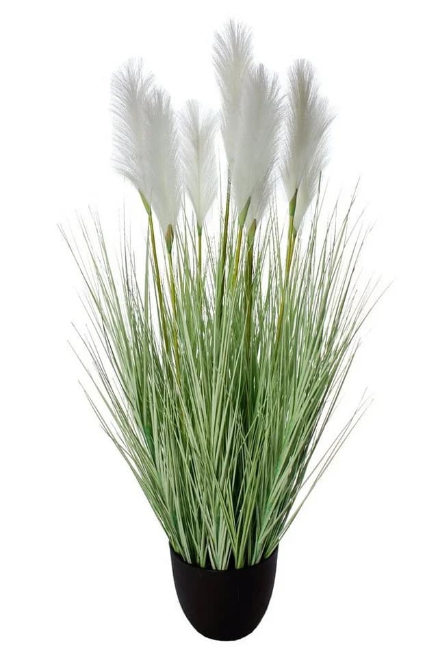 Arnusa Künstliches Pampasgras 120 cm Grün im Topf - Bild 2