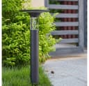 Arnusa LED Außen-Stehlampe Solar 55 cm Schwarz Duo Color Bild 3