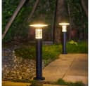 Arnusa LED Außen-Stehlampe Solar 55 cm Schwarz Duo Color Bild 4
