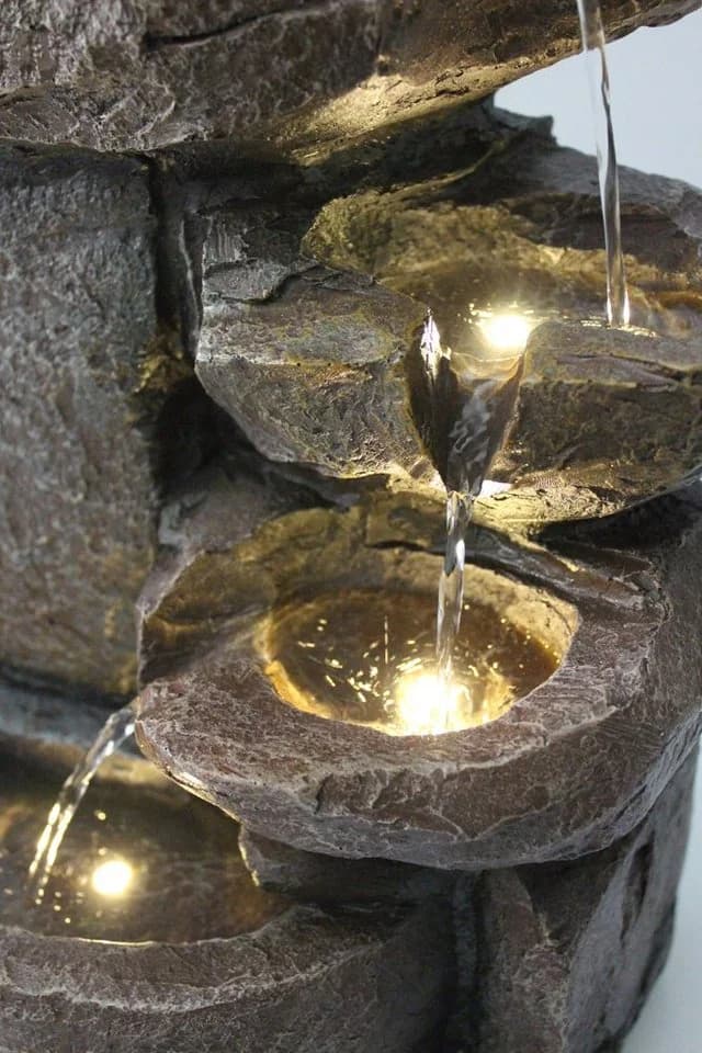 Arnusa Gartenbrunnen BK851 mit LED Beleuchtung Polyresin - Bild 3