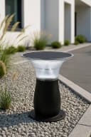 Arnusa LED Solarleuchte Gartenlampe Schwarz Duo Color Bild 1