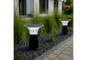 Arnusa LED Solarleuchte Gartenlampe Schwarz Duo Color Bild 3