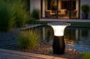 Arnusa LED Solarleuchte Gartenlampe Schwarz Duo Color Bild 4