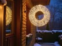 Arnusa LED Leuchtkranz 50cm 800 LEDs Warmweiß Timer Bild 3