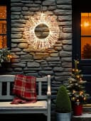 Arnusa LED Leuchtkranz 50cm 800 LEDs Warmweiß Timer Bild 5