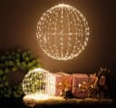 Arnusa LED Kugelleuchte 320 LED warmweiß 50 cm mit Timer Bild 5