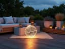 Arnusa LED Leuchtkugel 30cm warmweiß mit Timer Bild 3